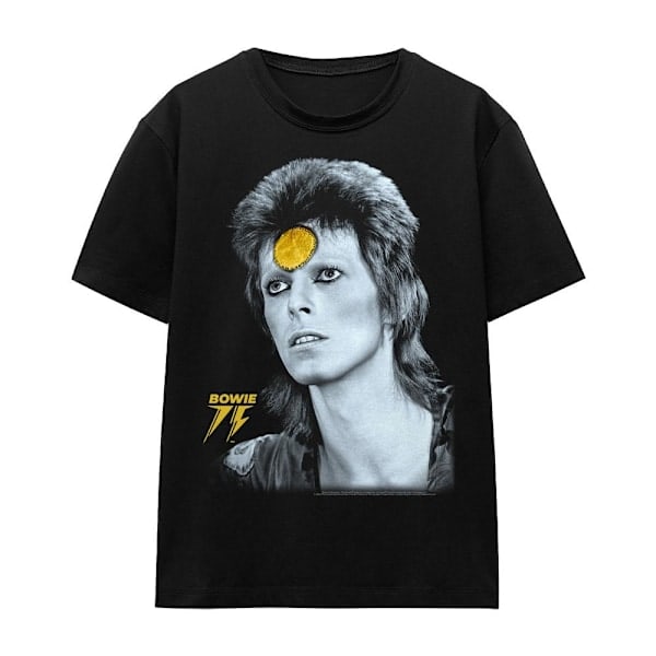 David Bowie Unisex Voksen Golden Bowie T-Shirt S Sort Black S B