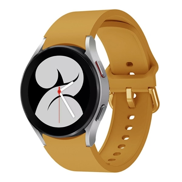 Silikoniranneke Galaxy Watch 4/5/5 Pro/6/7/FE -kelloille, keltainen