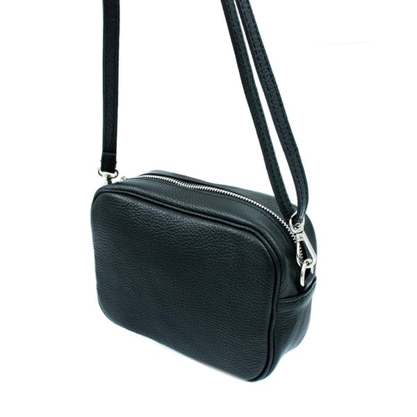 Shoulder bag leather Black Svart one size