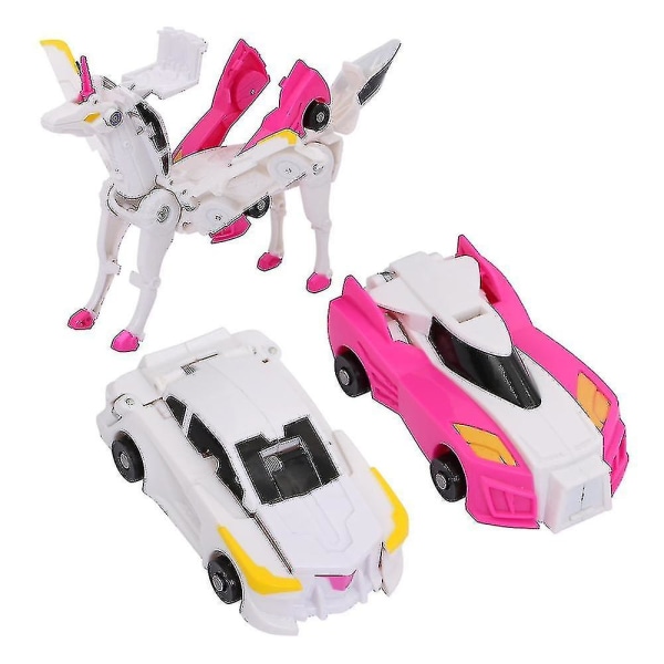 Hello Carbot Unicorn Mirinae Prime -sarjan robottirunko lelusetti mallit 2 in 1 Yhden askeleen malli Deformoitu automalli Lasten lelut lin