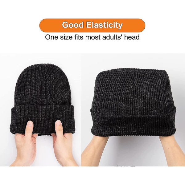 Mössa för män och kvinnor, trendig vintermössa, bekväm, elastisk mössa, present