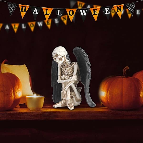 2025 Resin Engel Dødninghode Modell Display Halloween Personlige Dødninghode Håndverk B[co]