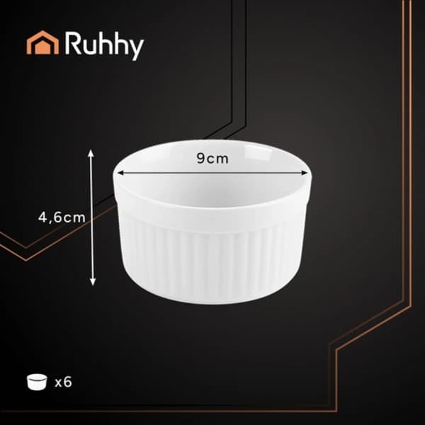 Ramekin / Suffléform - Ugnsform för sufflé - 200 ml, 6 st[CO]