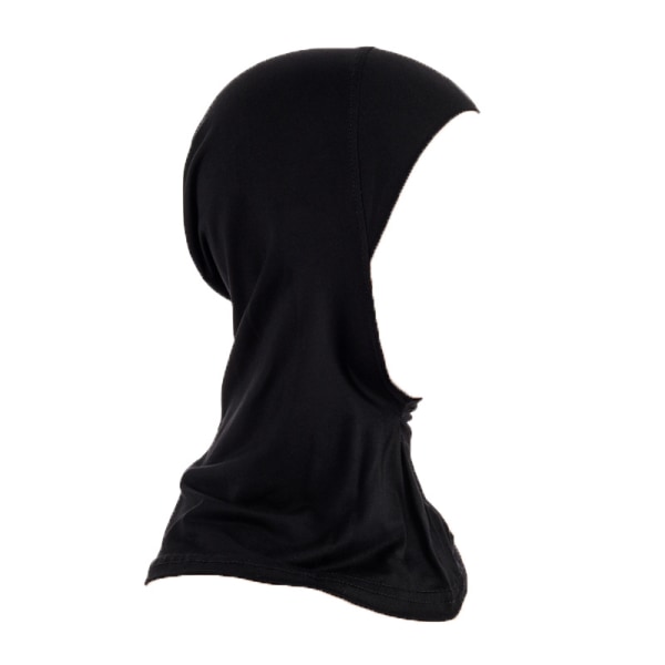 Heltäckande Hijab Cap Undersjal Halshuvud Svart