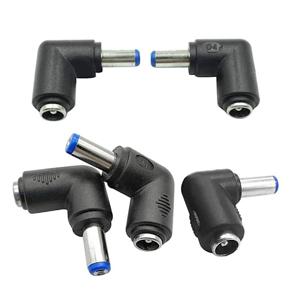 5 stk. DC5.5x2.1mm hunstik computeradapter 5 volt strømstik, 90 graders adapter, albuestrømadapter, en strømkilde til at håndtere alle græn...
