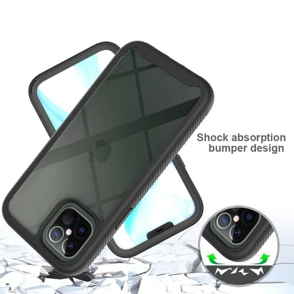 Allround deksel til iPhone 12 Pro Max Svart