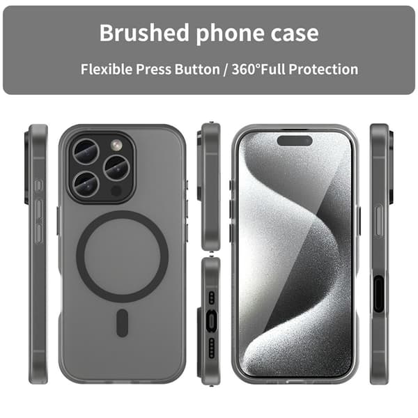 iPhone 16 Pro Cover MagSafe Slim Mat Sort 37