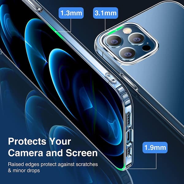 iPhone 12/12 Pro Shockproof MagSafe Case - Transparent Transparent transparent