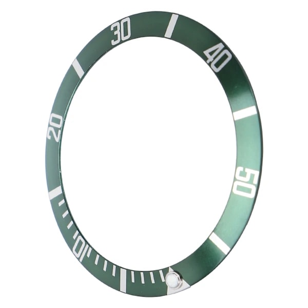 Professionell armbandsur Bezel Insert Loop Ersättning Klocka Bezel Insert Ring Tillbehör Grön[CO]