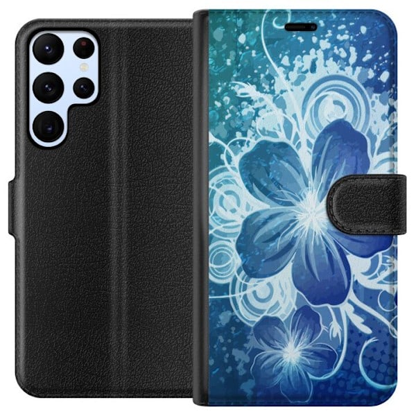 Samsung Galaxy S22 Ultra 5G Lompakkokotelo Kukka