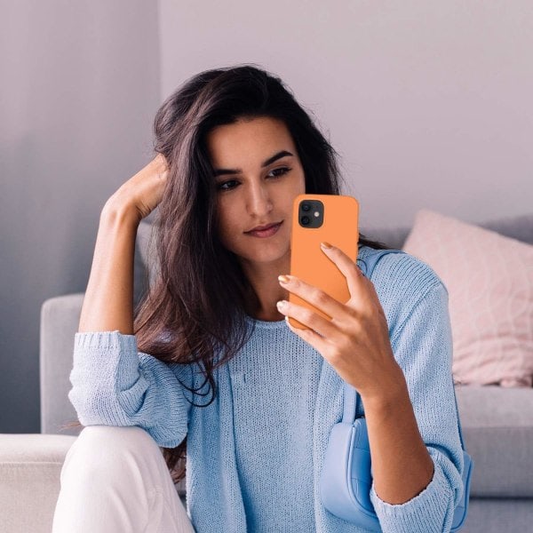 Designat för iPhone 12-skal, Designat för iPhone 12 Pro-skal, Stötsäkert silikonskal med [mjukt anti-repor mikrofiberfoder] 6,1 tum,...