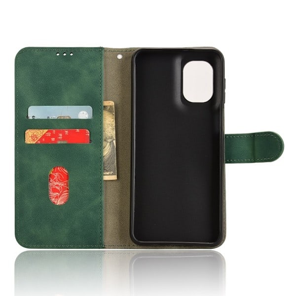 Motorola Moto G55 5G Etui Læder Grøn