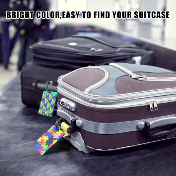 Härliga säkra bagageetiketter Rese-ID Bag Tag, 4-pack