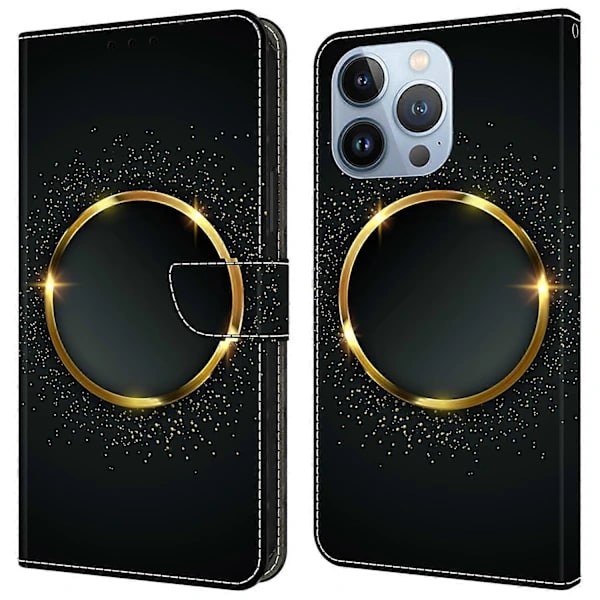 Skyddande Läderplånboksfodral för iPhone 14 Pro Max[co]