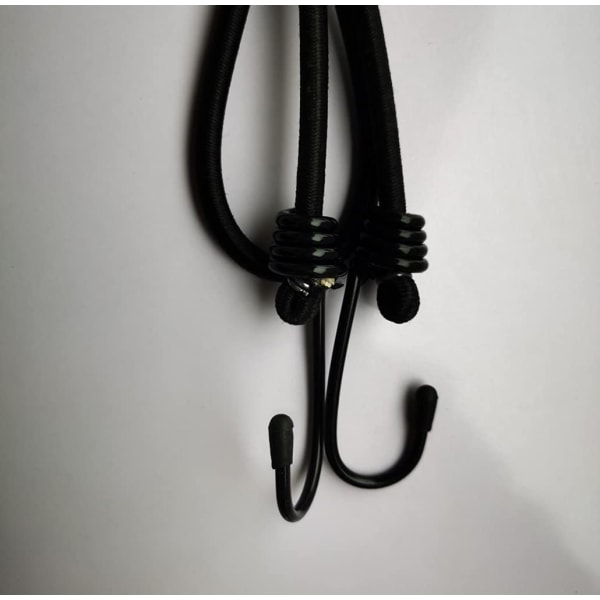 8 stycken elastiskt rep, svart, 6 mm * 24 cm