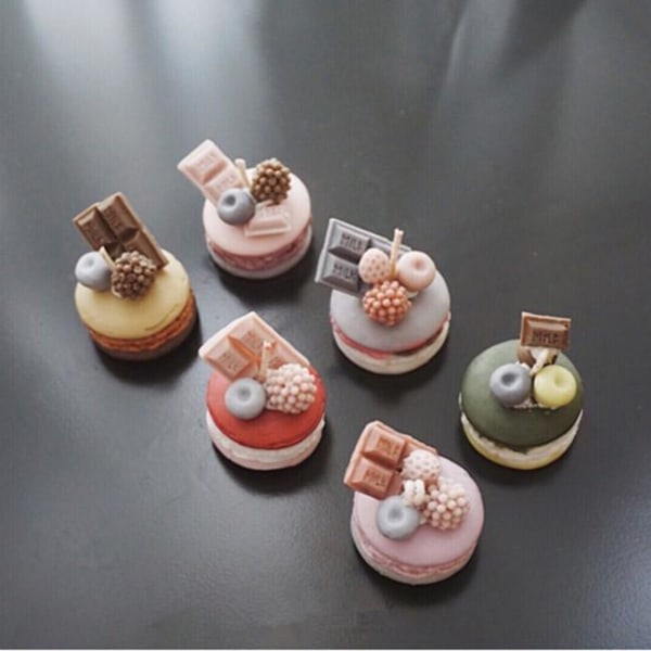 Kynttilämuotit Kynttilät Vahakynttilät DIY Silikonimuotti Valumuotit 6 Macaron