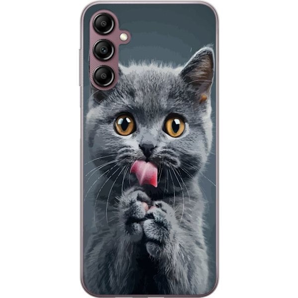 Samsung Galaxy A14 5G Transparent Skal Katt