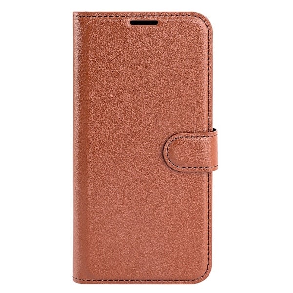 Motorola Moto G04 4G/G24 4G Etui Litchi Læder Brun