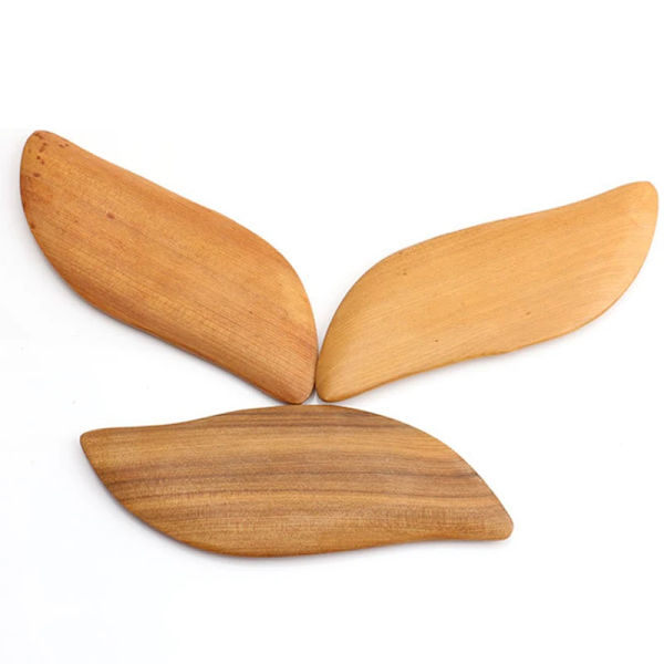 Trä Gua Sha Skrapbräda Massageverktyg Smal Guasha Massagebräda Gua Sha Skrapa Rygg Ben Arm Massage Terapi Verktyg
