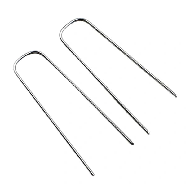 50-pack U-formade förankringsspikar för trädgård 20 cm[co]