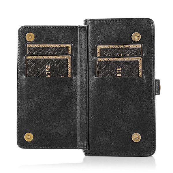iPhone 12 - Practical Stylish 2 in 1 Wallet Case Brun