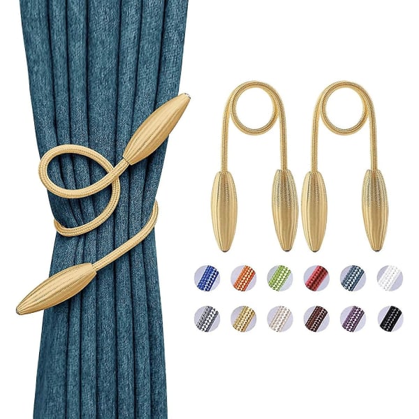 2 Pack Diy Twist Curtain Tiebacks Creative Decorative Drape Tie Backs European Style Random Modelling Curtain Holdbacks For Home & Office Window (colo