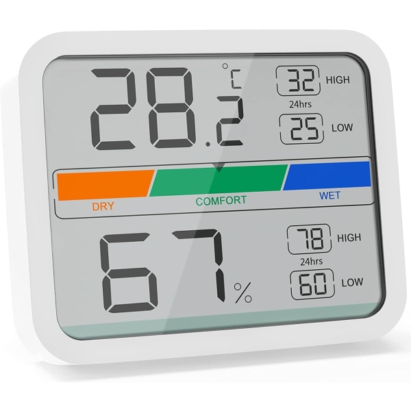 Mini inomhustermometer Digital Hygrometer Temperatur och fuktighet