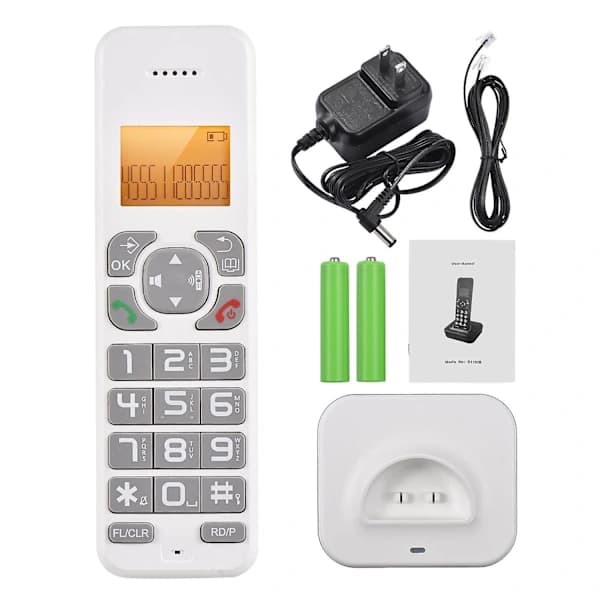 D1102B Trådlös Telefon med Telefonsvarare Samtals-ID/Samtal väntar[CO]