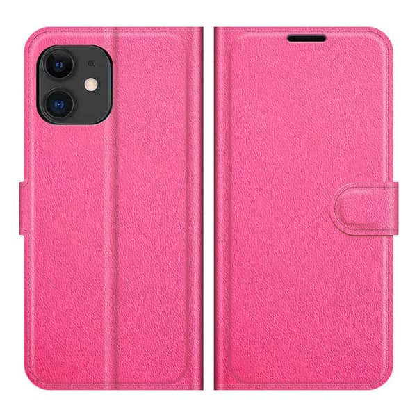iPhone 12 - Stylish Practical NKOBEE Wallet Case Röd