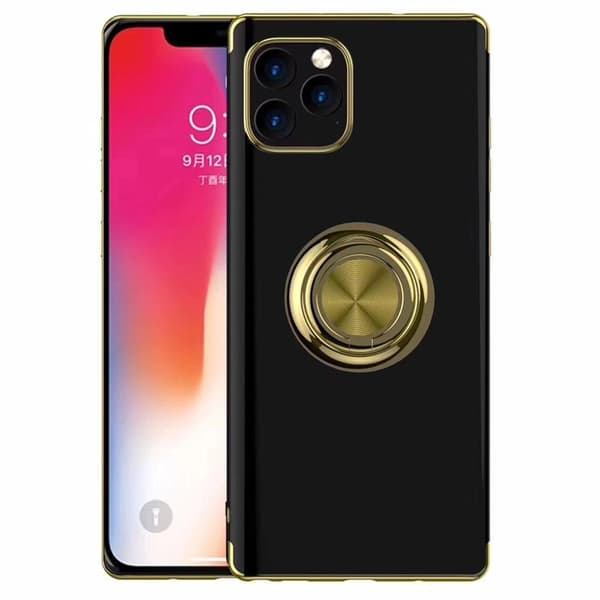 iPhone 12 Pro - Floveme Deksel med Ringholder Roséguld