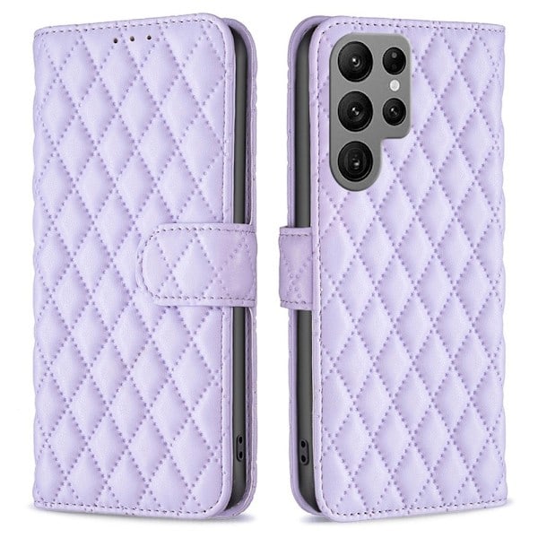 Samsung Galaxy S23 Ultra Kotelo Timanttikuvioitu Liila