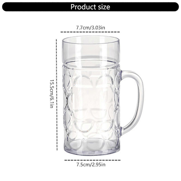 Effective and Delicate Designs Beer Mugs Practical Wide Handle Dimpled Beer Mugs Foam Forming Box Authentic Dimpled Mug