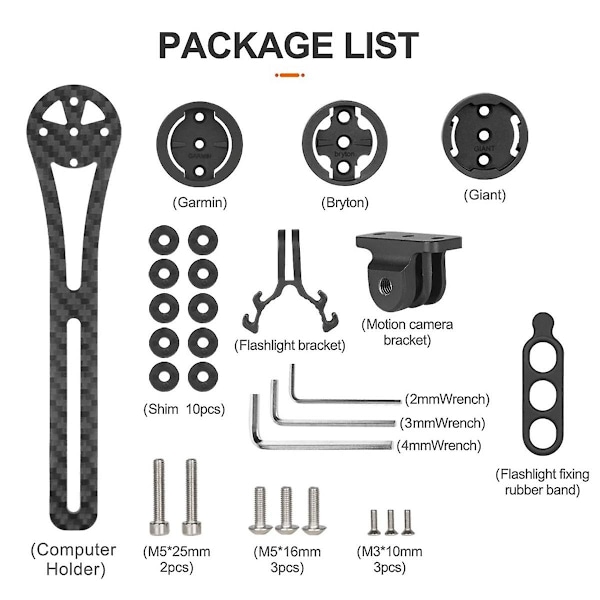 Bike Computer Holder Carbon Cycling Computer Stopwatch Speedometer Mount Holder For Giant Holder