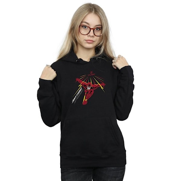 DC Comics Dame/Kvinder The Flash Alt Er Muligt Hættetrøje S Sort S