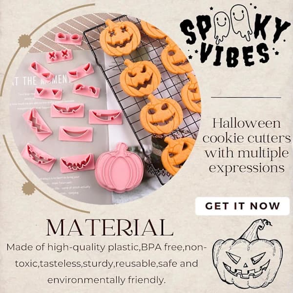 Halloween kakformar - 13 st set med utbytbara uttryck[CO]