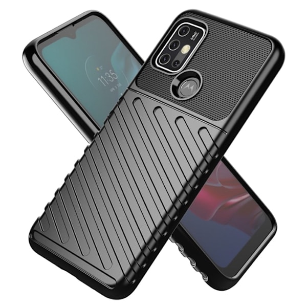 Motorola Moto G10/G20/G30 - Twill Textur Skal - Svart Black Svart