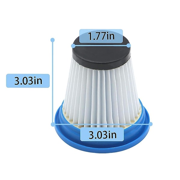 2 stk 520280 Hepa-filter til Ds1030 trådløs støvsuger, erstatningsfilter til Ds1030-renser