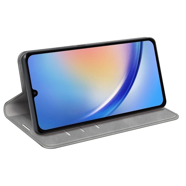 Samsung Galaxy A35 5G Läppäkotelo Skin Touch Harmaa