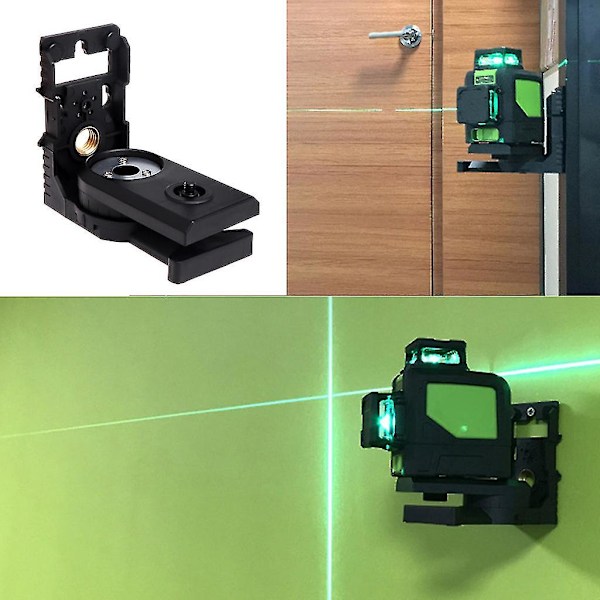 Magnetisk fäste lasernivå L-formad stativadapter basfäste för väggmontering