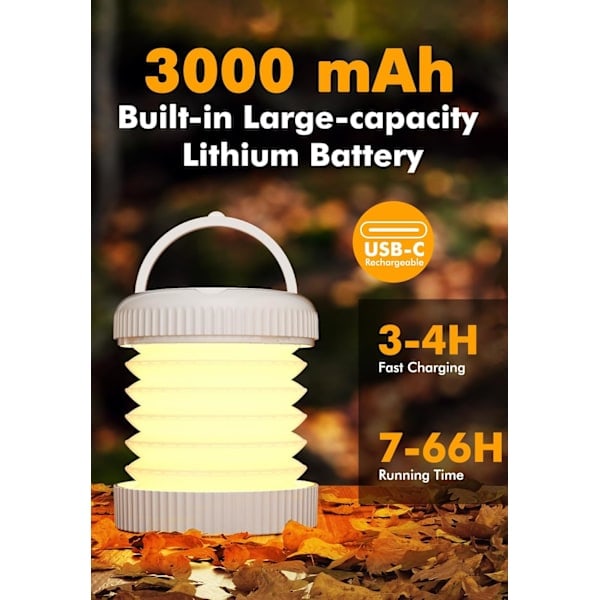 LED-retkilyhty, magneettinen RGB-väriä vaihtava retkilyhty, telttavalaisin, kannettava, vedenpitävä, himmennettävä ja 4 valaistustilaa retkeilyyn ja telttailuun