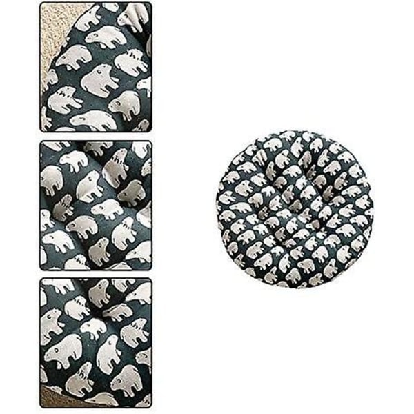 Rund Stolpute Pute For Hjem Kontor Hage Dekorativ Pute For Terrasse Tatami Sitteflate Innendørs Utendørs 40*40cm (FMY)