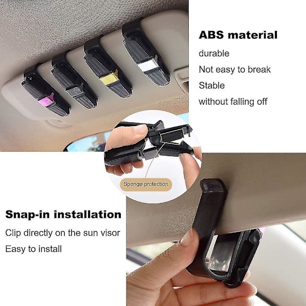 4 kpl auto aurinkolipan lasiteline, auto lasiteline, aurinkolipan lasiteline klipsulla
