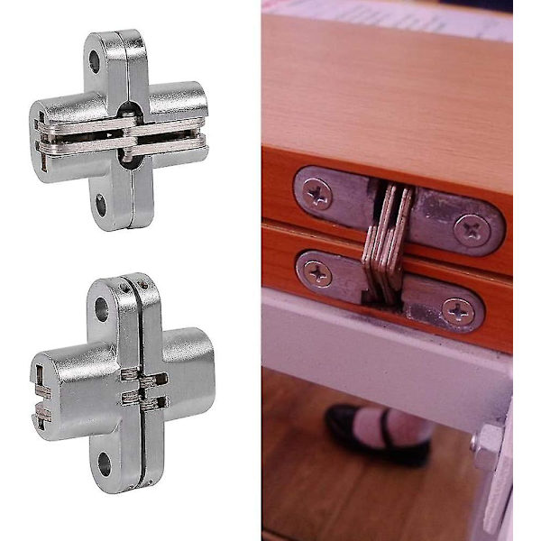Legering Skjult Hængsel Usynlig Foldedør Skjult Kryds Skjulte Hængsler Til Møbel Hardware Foldedør (43,7 mm)