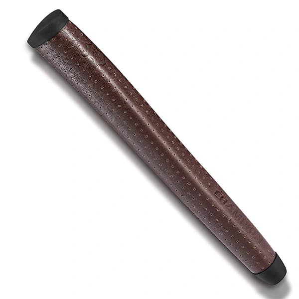 Läder Mellanstor Golf Putter Grepp Rent Handgjort Klubbgrepp Brun[CO]