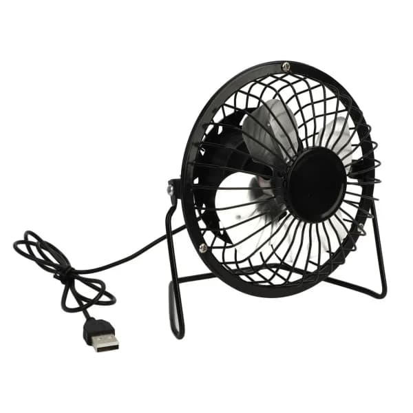 Solcelledrevet ventilator 5W USB 360 graders justerbar solcellepanel drivhusventilator til udendørs hønsehus hundehus