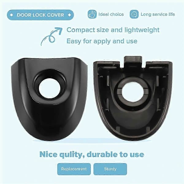 Sikkerhedslåsdæksel til Nissan Juke-fører med nøglehul Sort[CO]