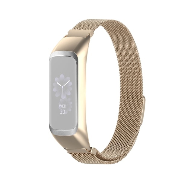 Samsung Galaxy Fit 2 Metallarmband Milanese Loop Champagne Guld