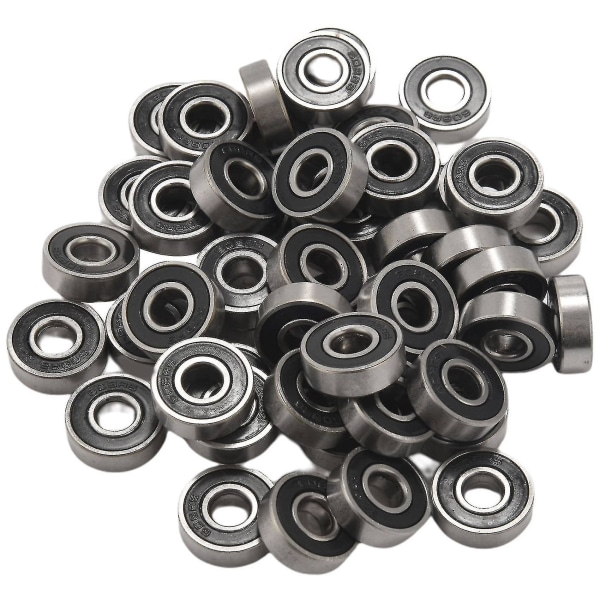 50pcs/set 608 2rs Ball Bearing Abec-5 8x22x7 Mm Deep Groove Carbon Steel Sealed Ball Bearings