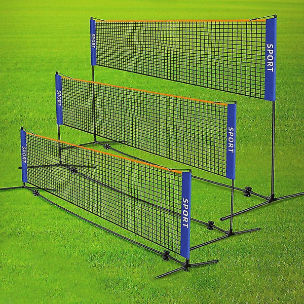 Portabelt hopfällbart enkelt 3m 4m 5m 6m tennisnät badmintonnät 3,1M