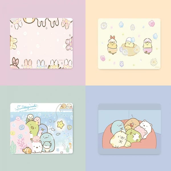 Musematte karikatur musematte gummi musematte kontormusematte 180*220*3mm blå[CO]